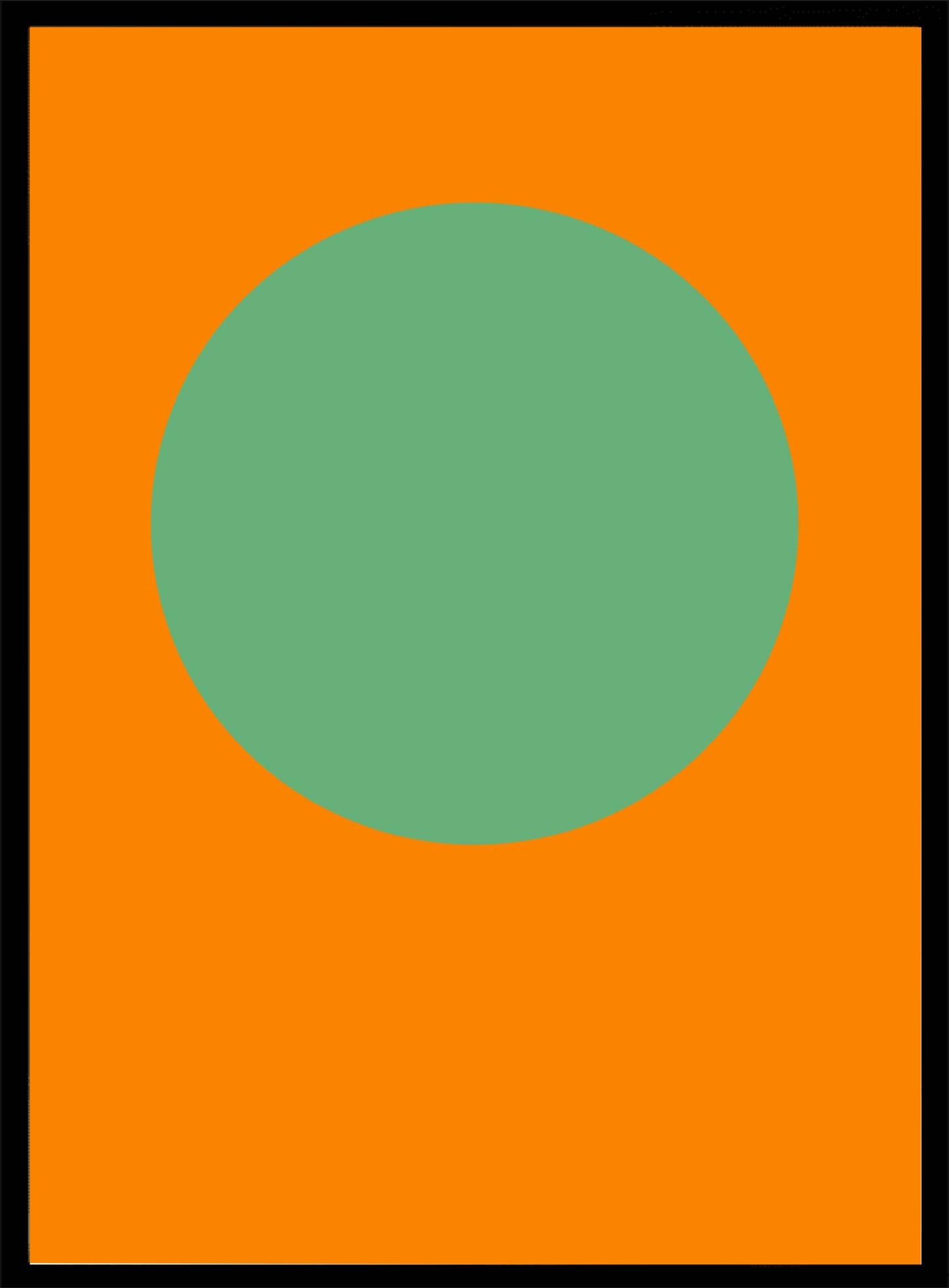 Groene zon minimalistische Poster