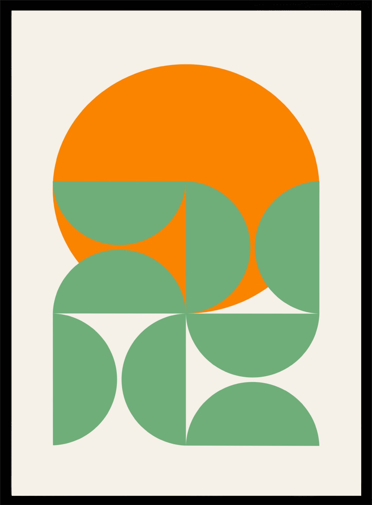 Retro groen minimalistische Poster