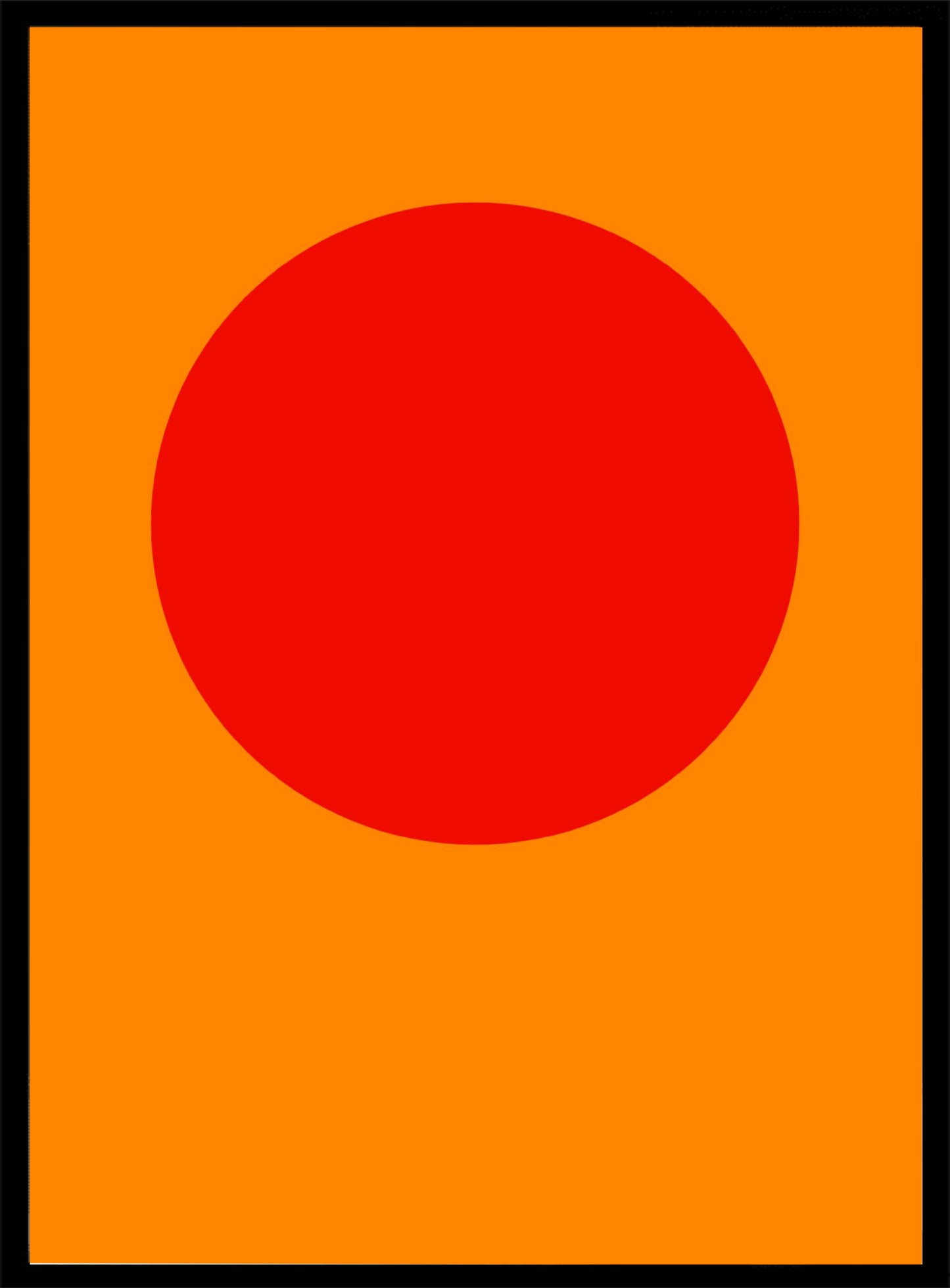 Rode zon minimalistische Poster