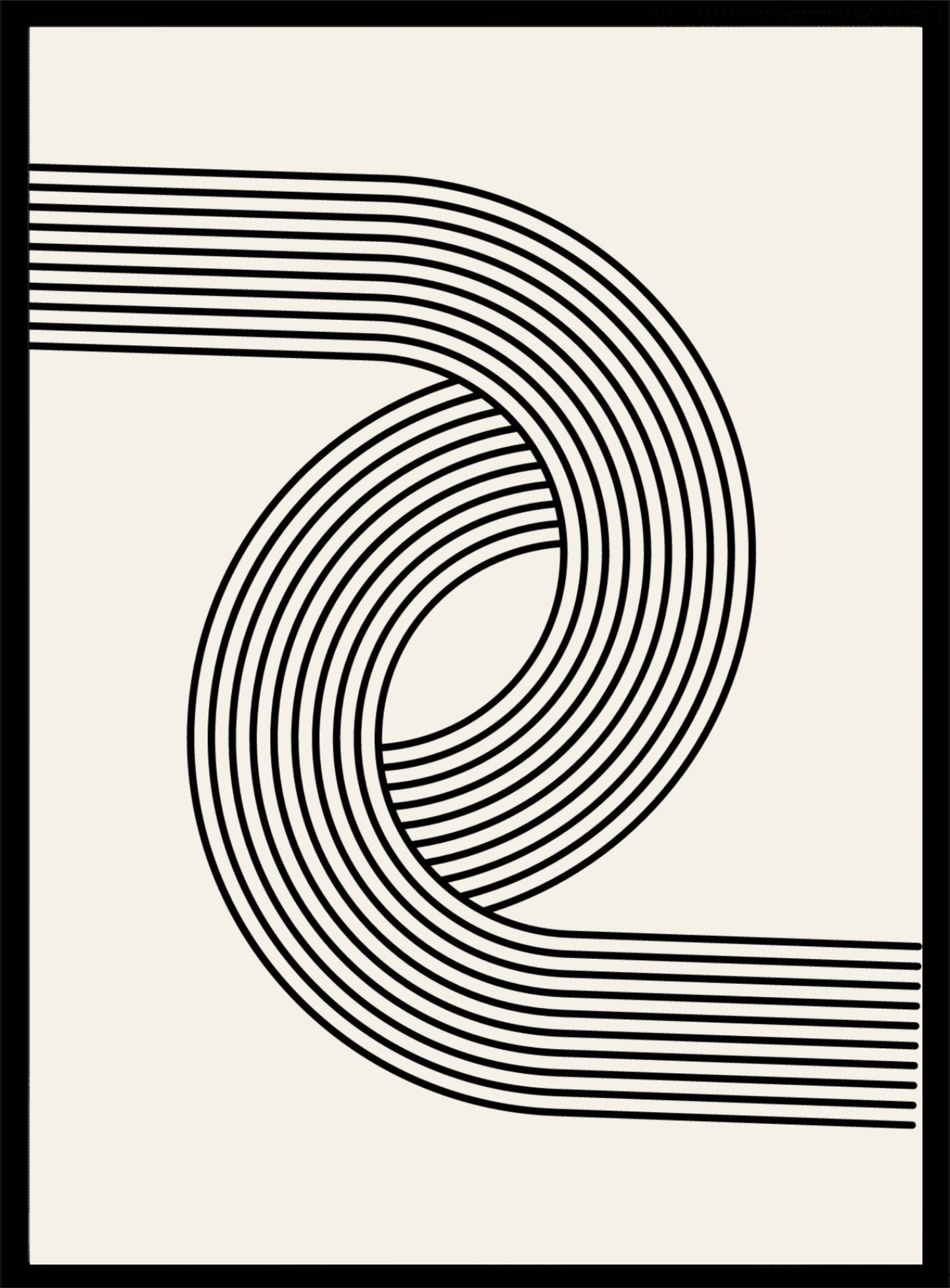 Retro swirl Poster