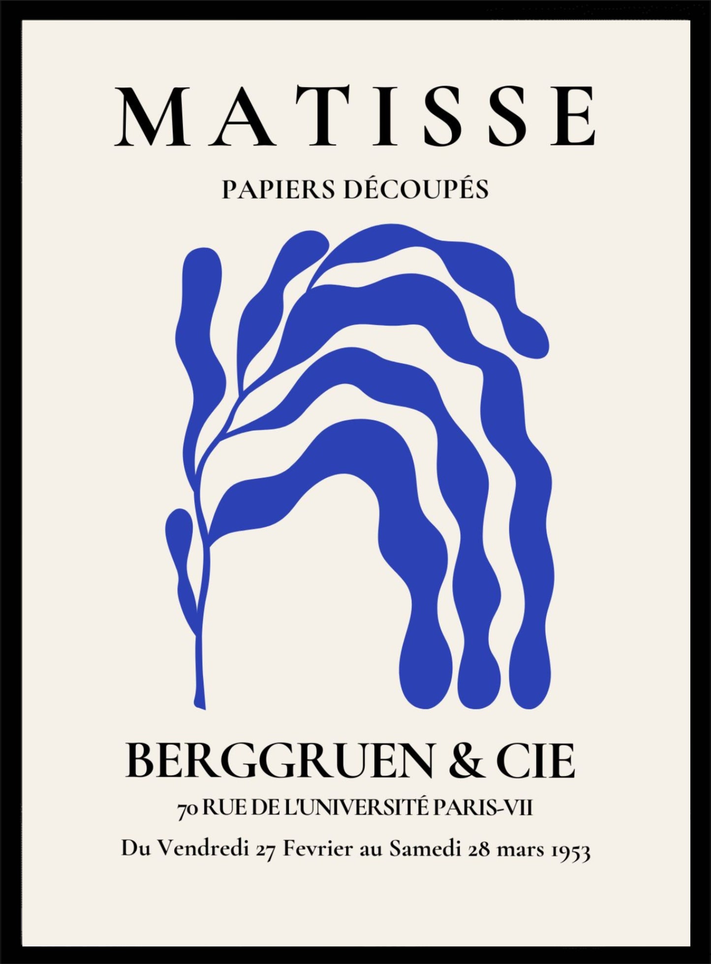 Matisse nr. 5 Poster - Blad
