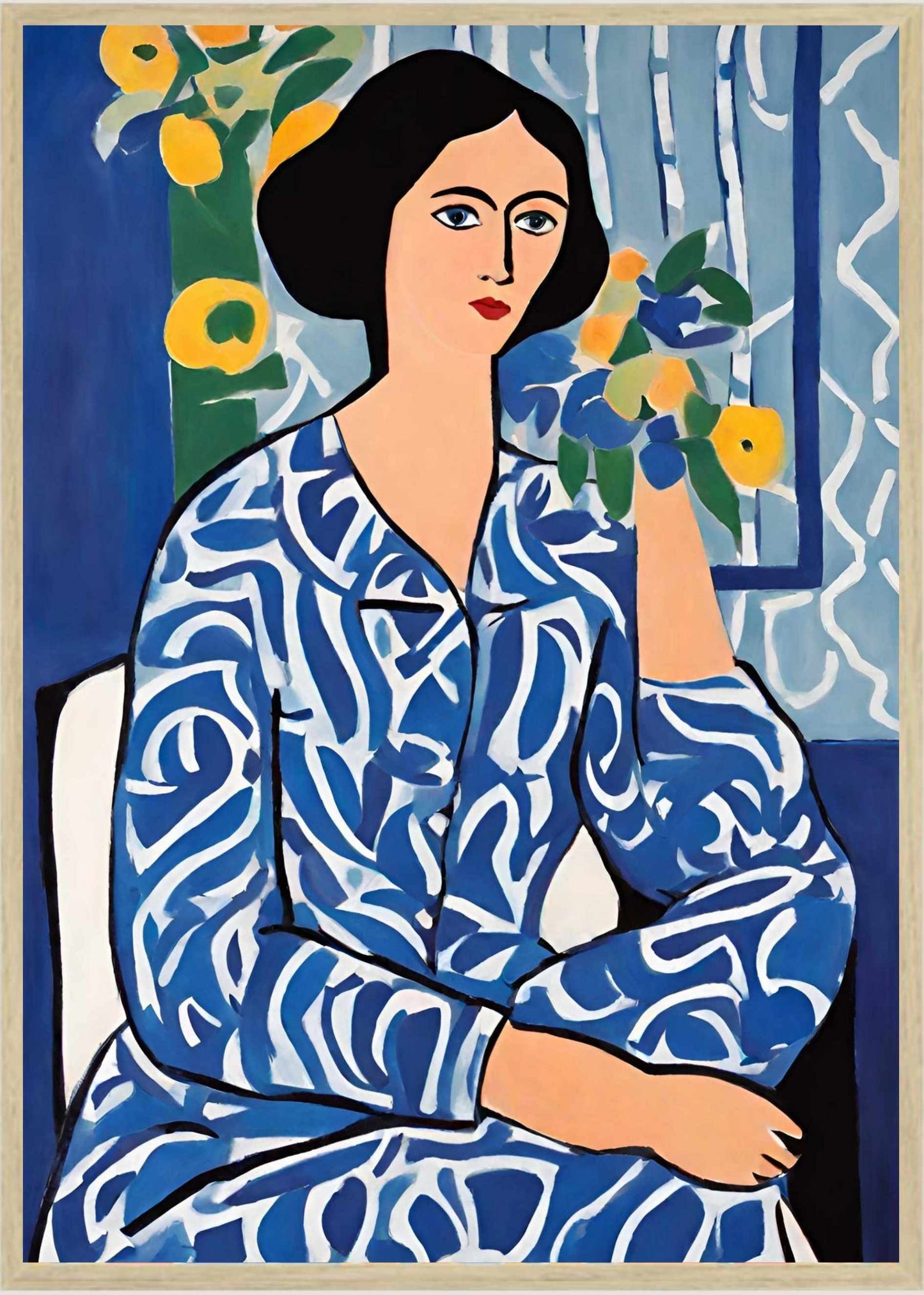 Agata in blauw